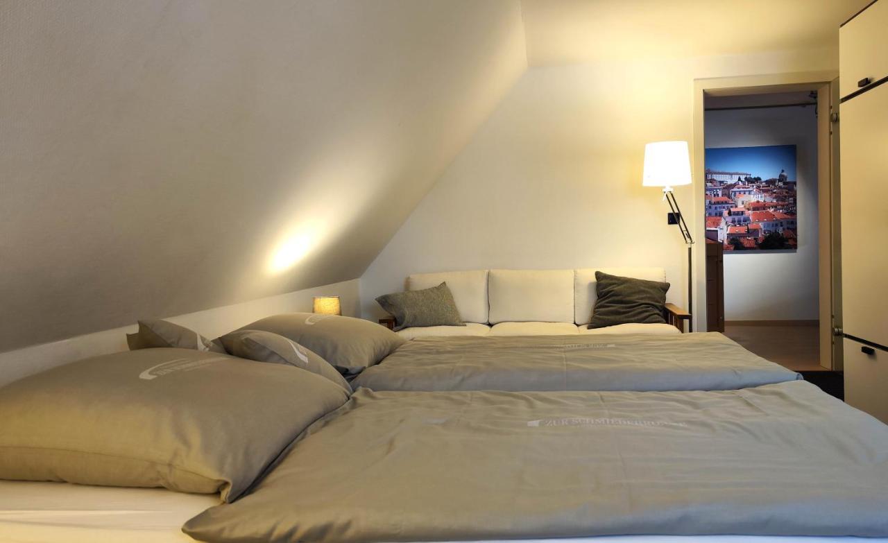 Komfort-Ferienwohnung "Zur Schmiedebruecke" โกรสเชอเนา ภายนอก รูปภาพ